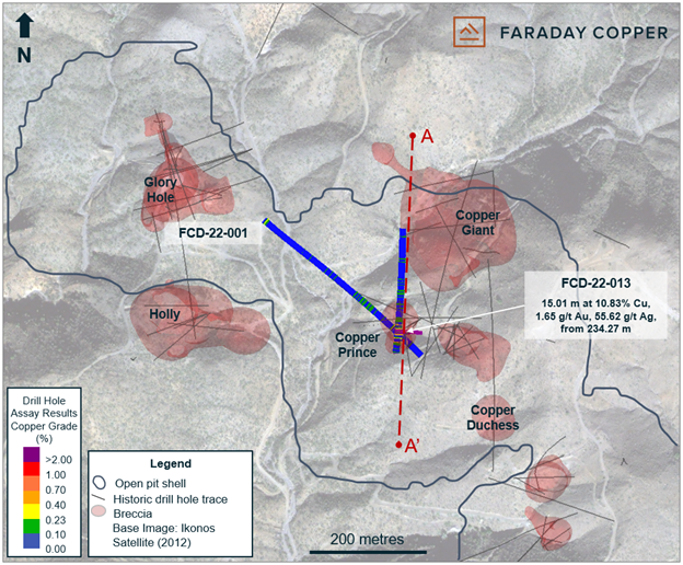 Faraday Copper Corp., Tuesday, January 17, 2023, Press release picture