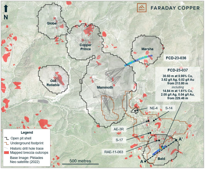 Faraday Copper Corp., Tuesday, August 1, 2023, Press release picture